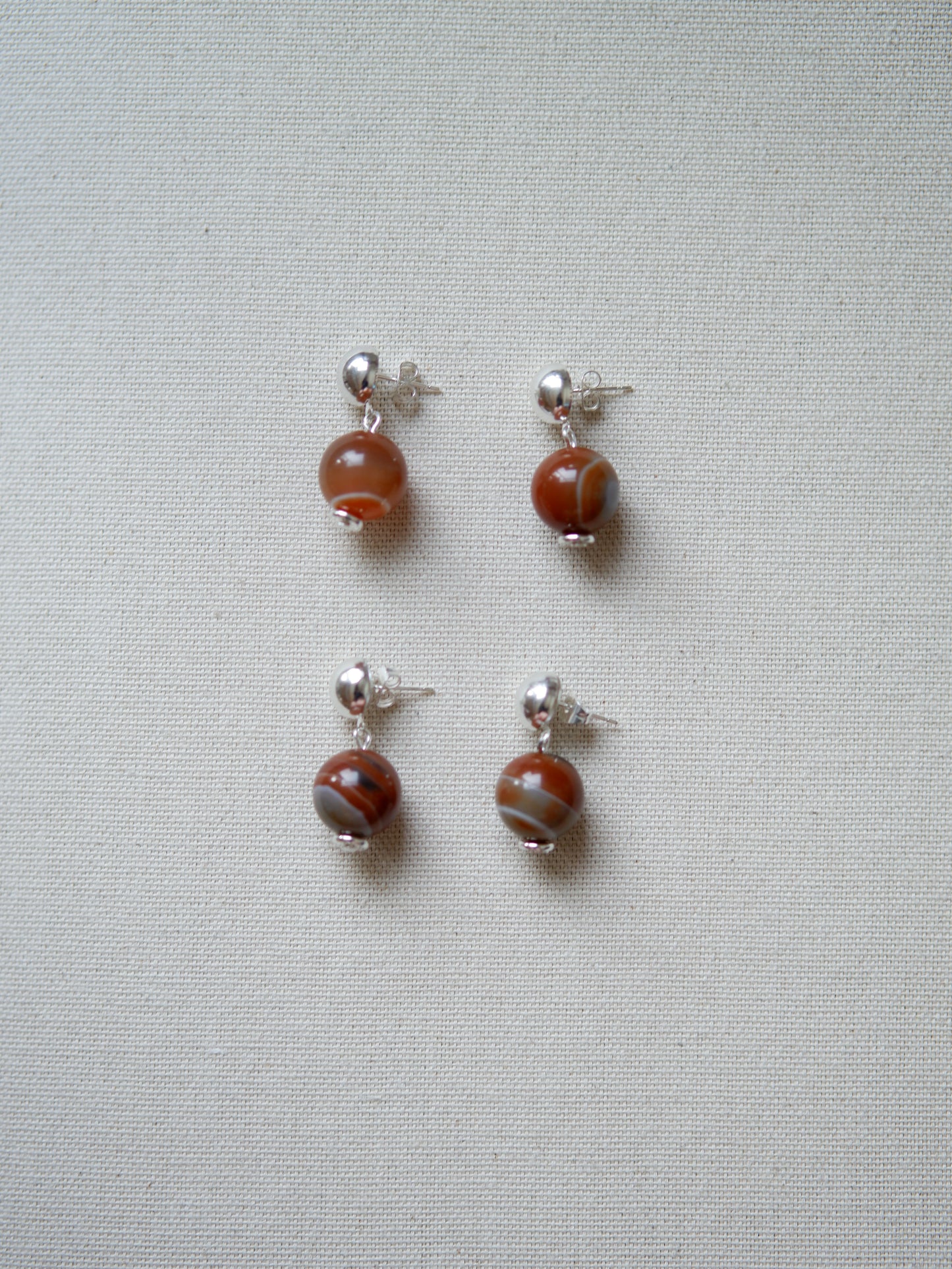 Caramel Agate Studs