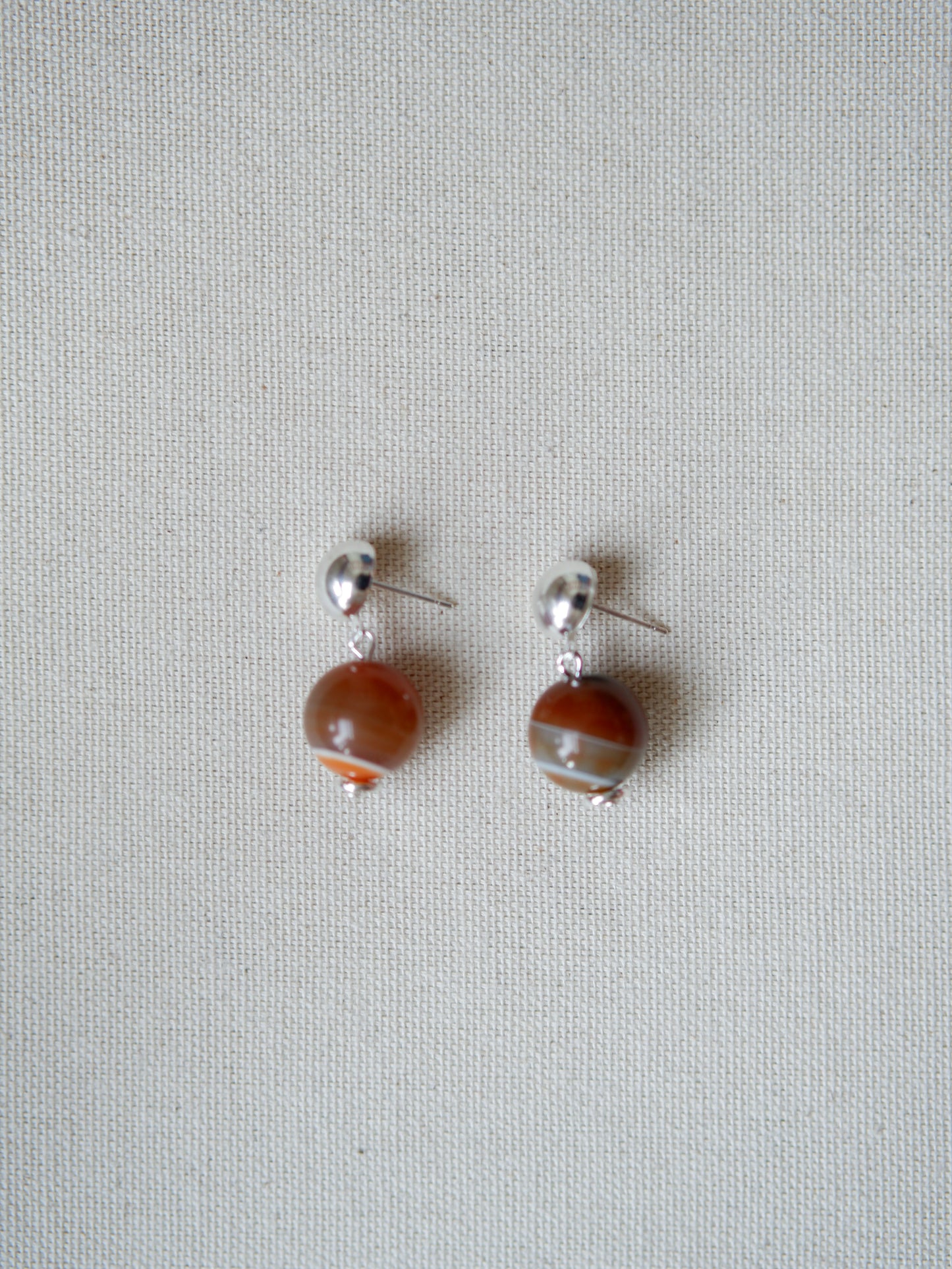 Caramel Agate Studs