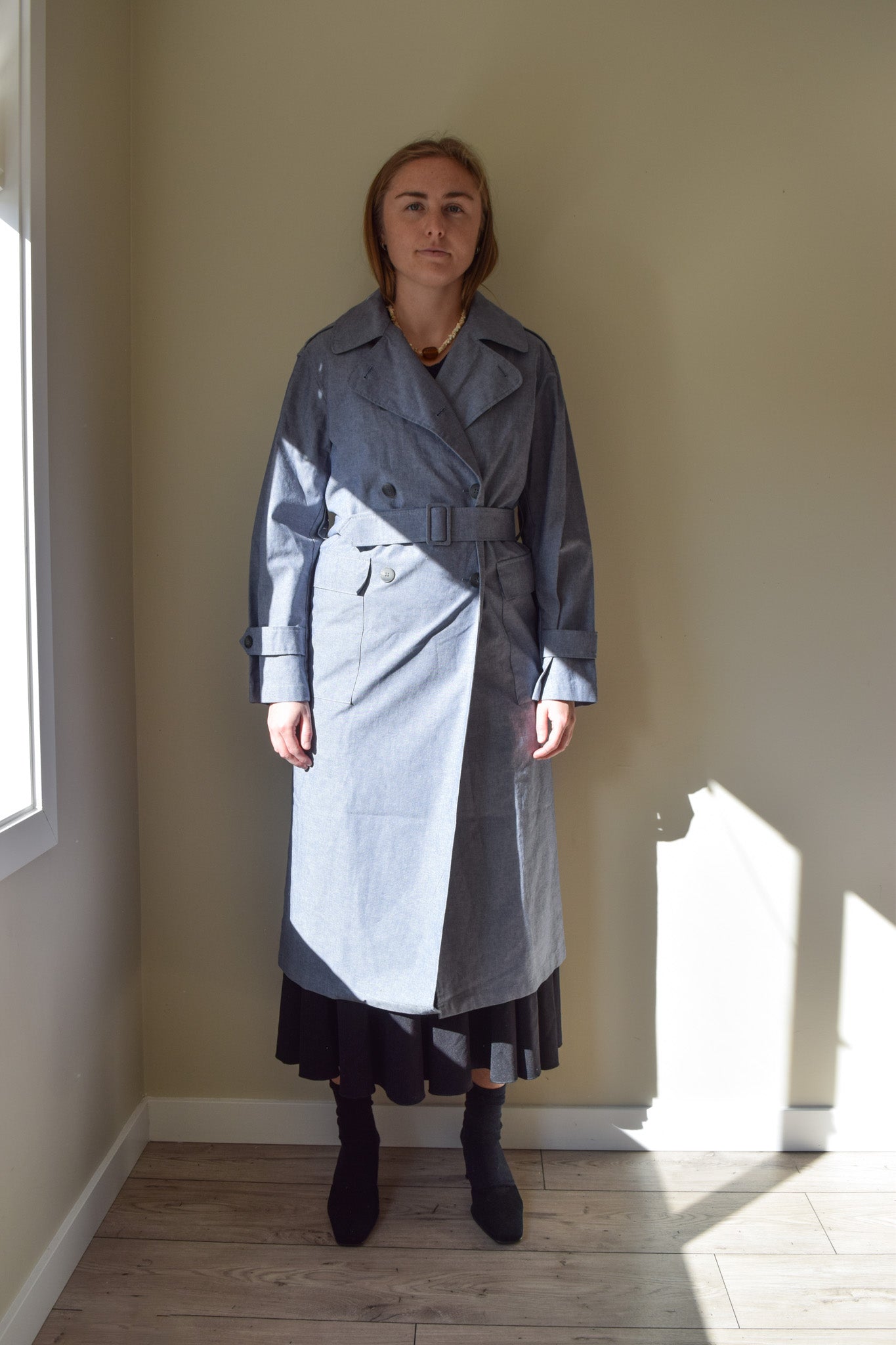 Agnis B Cotton Trench