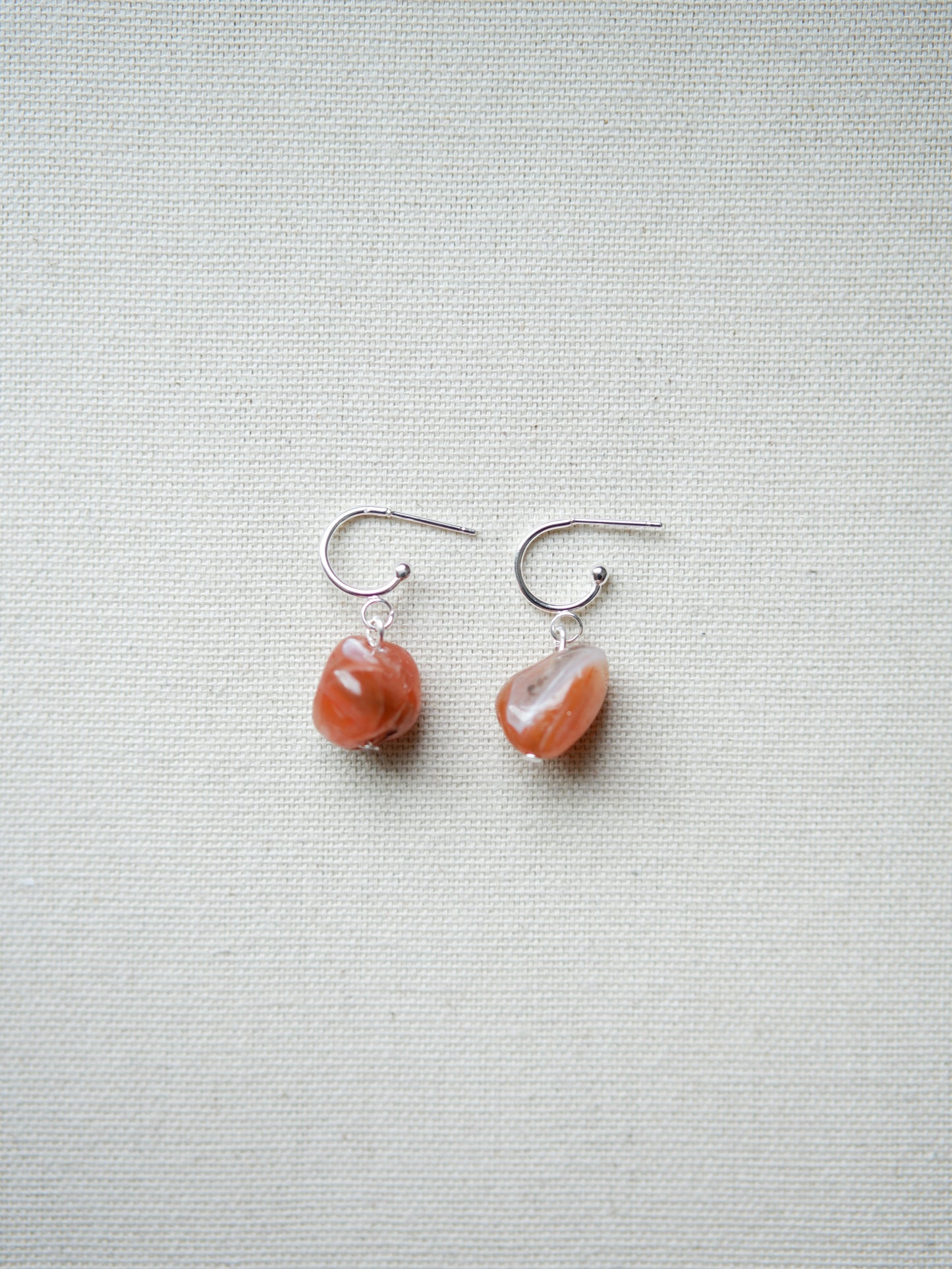 Carnelian Tiny Hoops