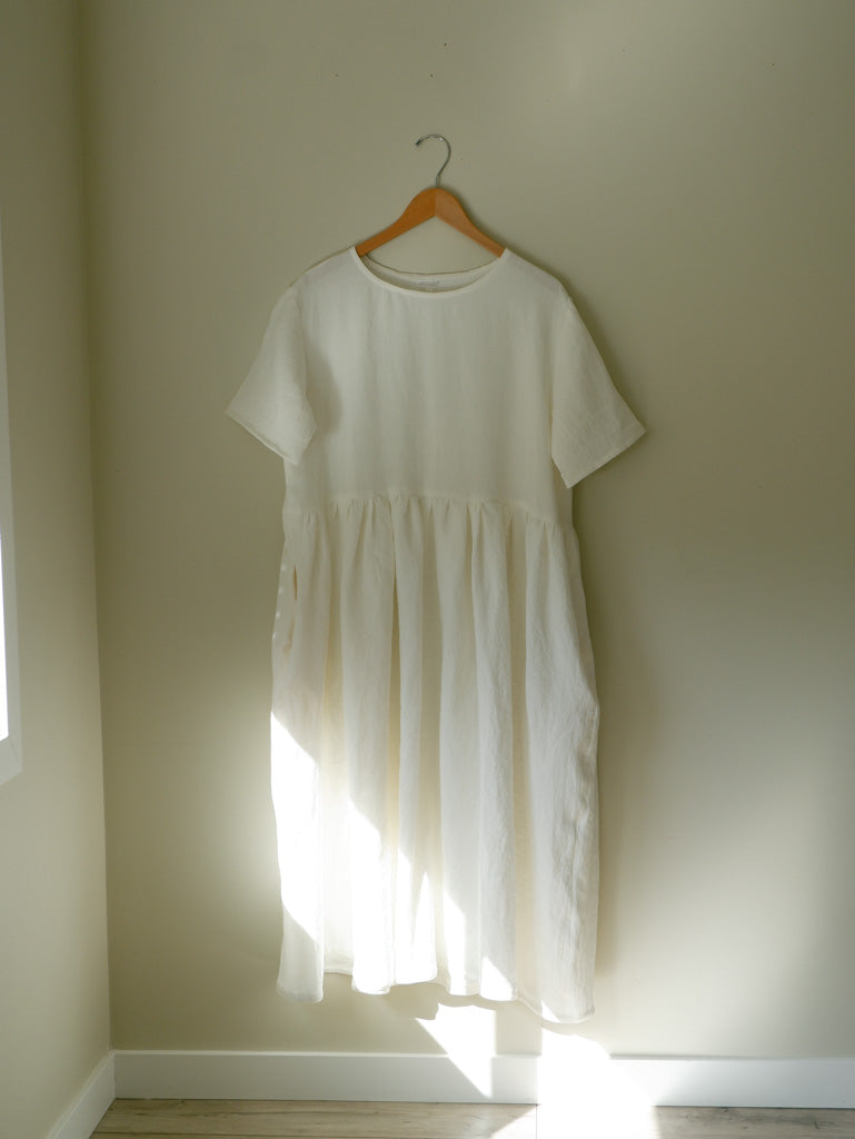 Cream Linen Garden Dress | Small