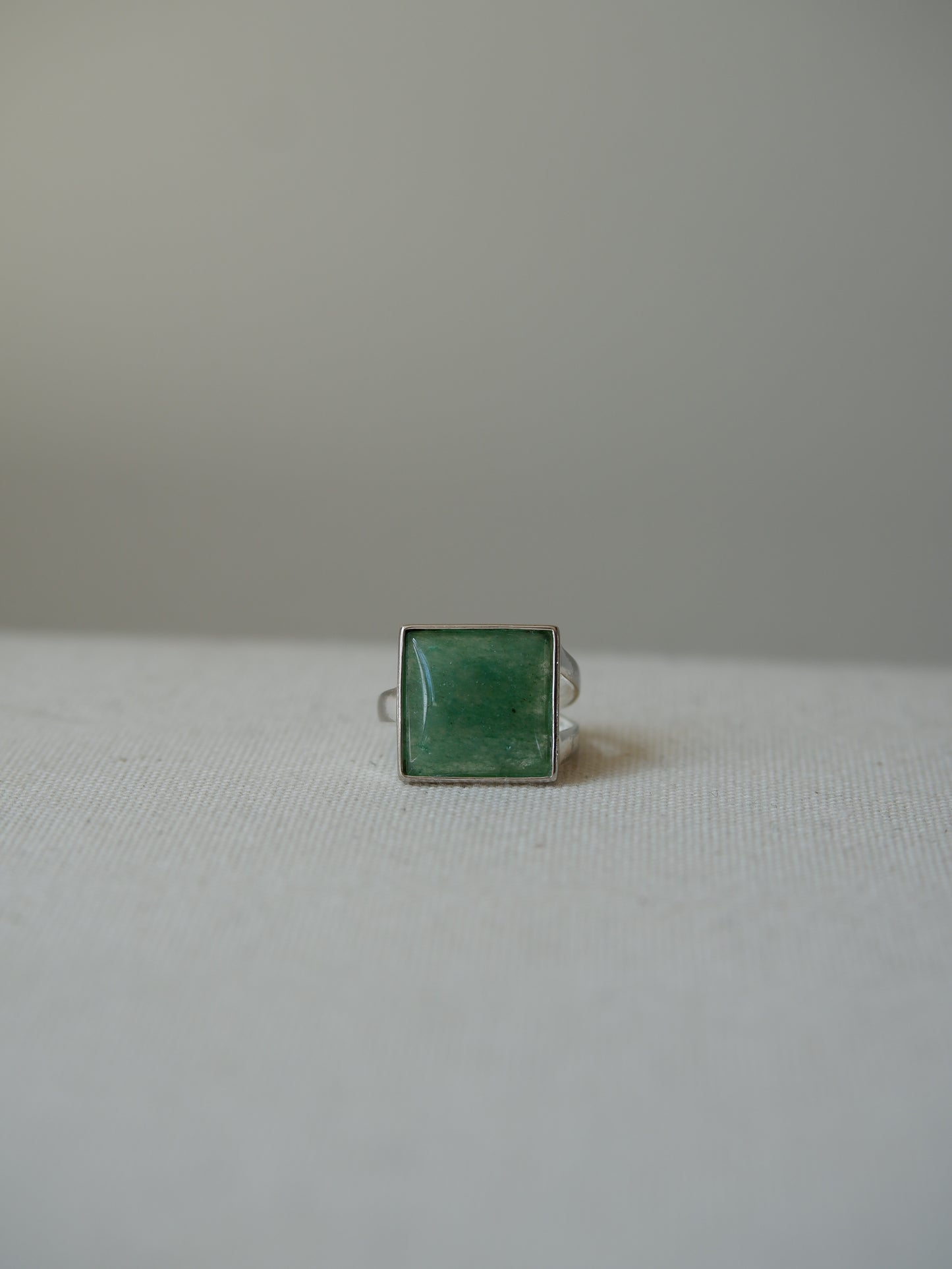 Green Aventurine Signet Ring