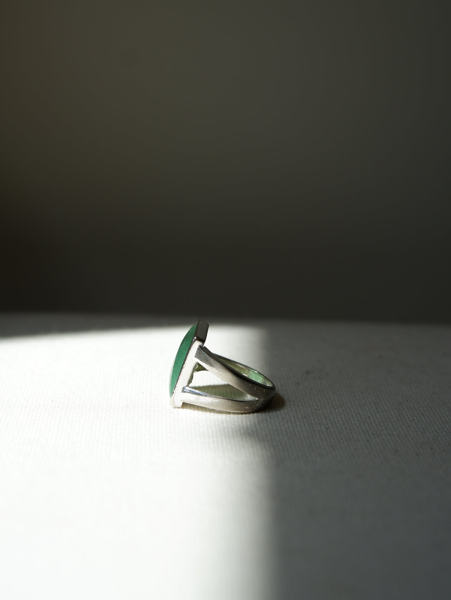 Green Aventurine Signet Ring