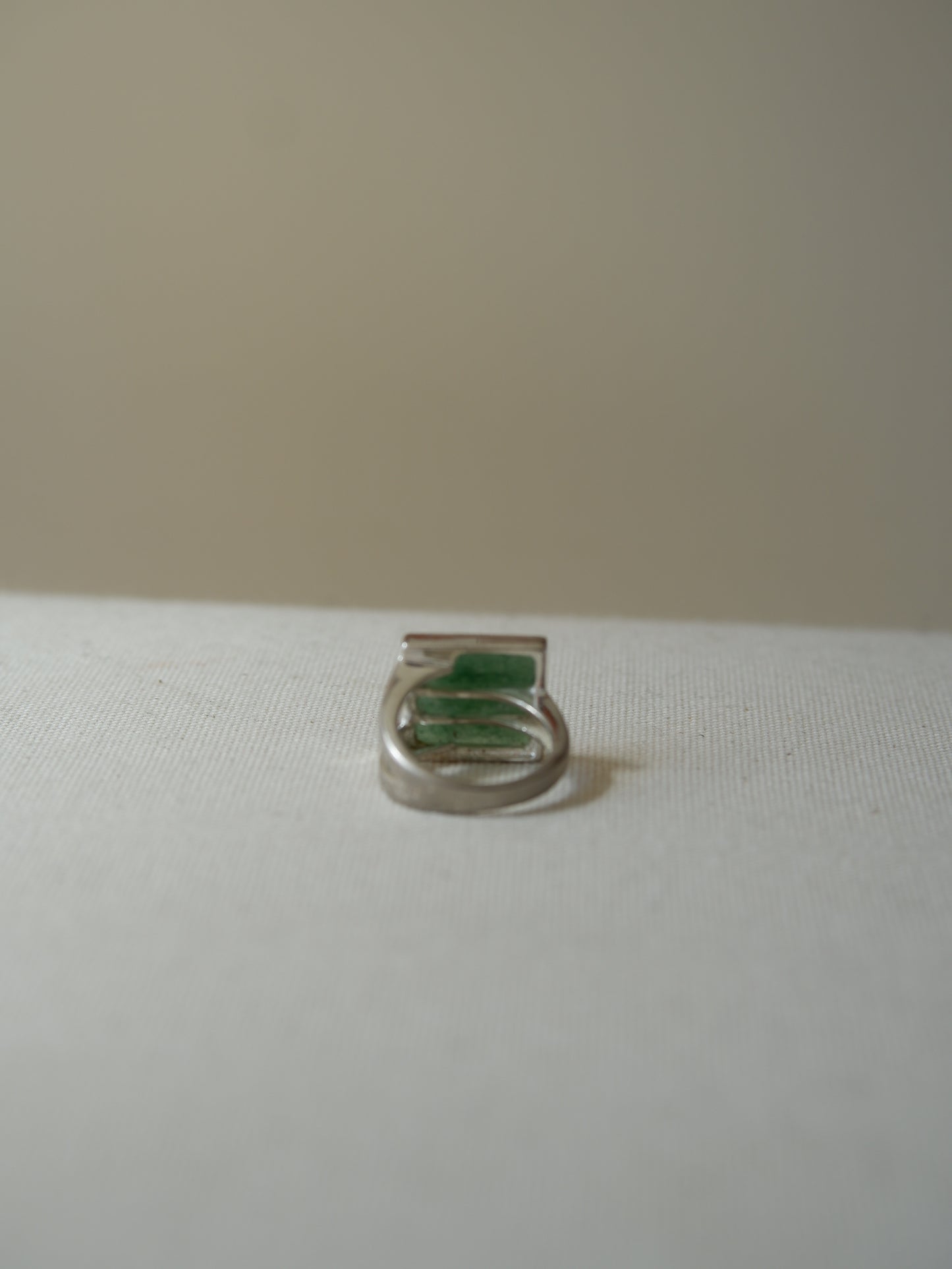 Green Aventurine Signet Ring