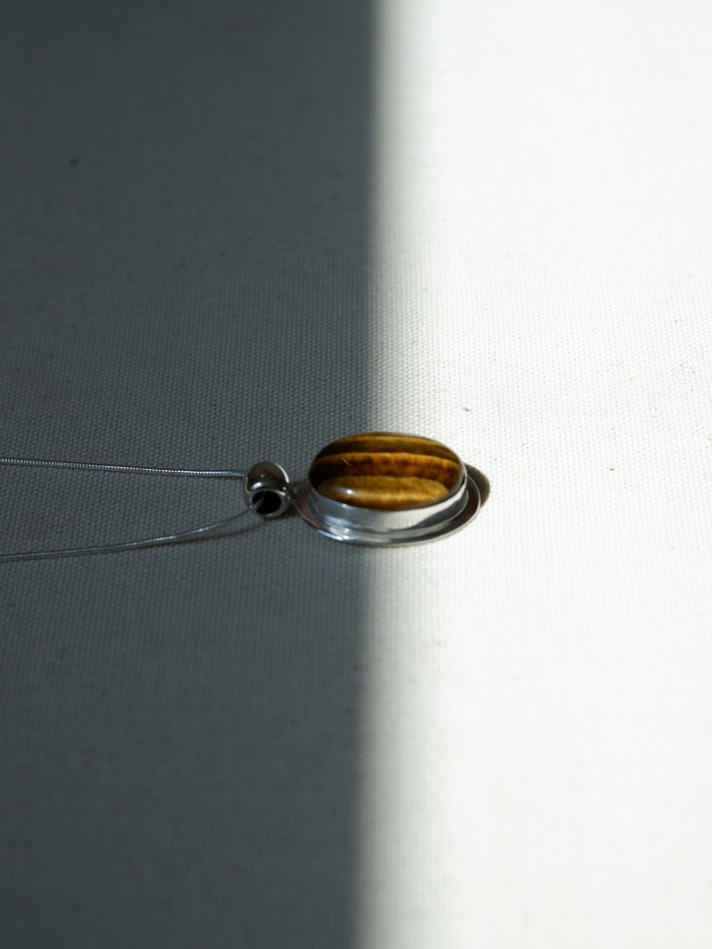 Sterling Tigers Eye Pendant