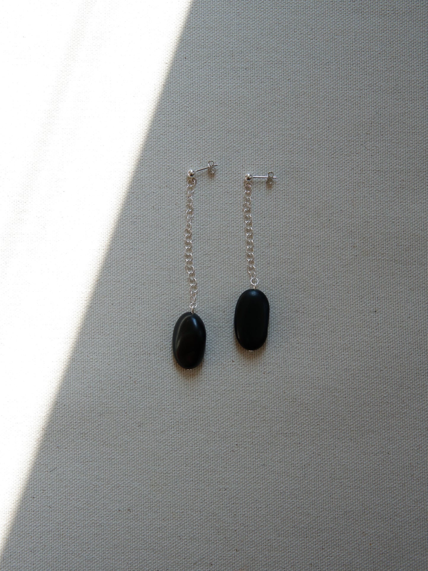 Stone Chain Drop Earrings