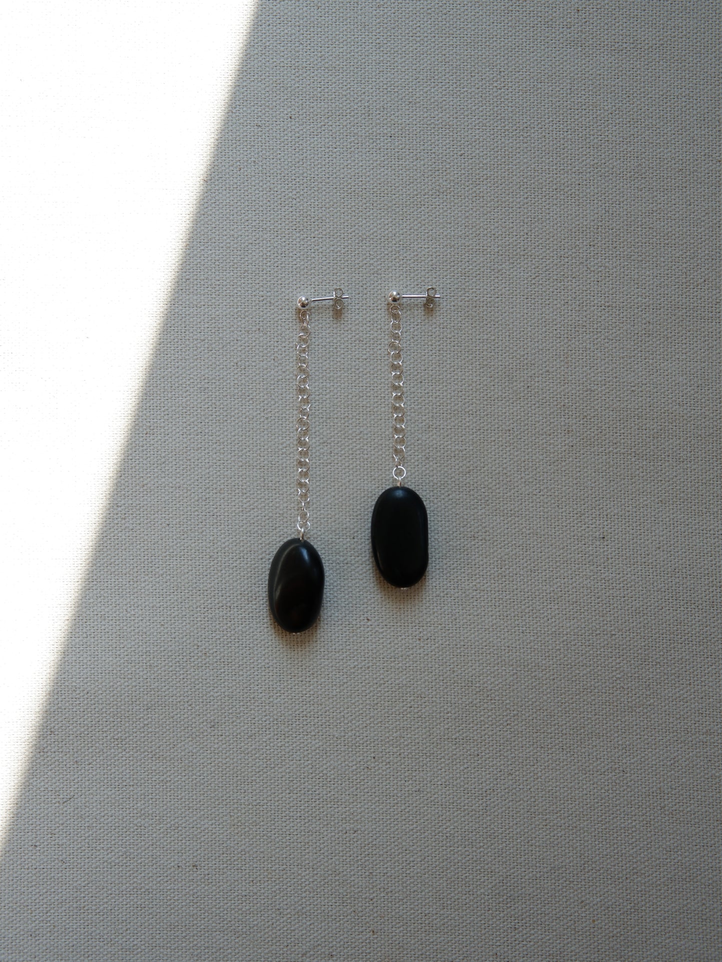 Stone Chain Drop Earrings