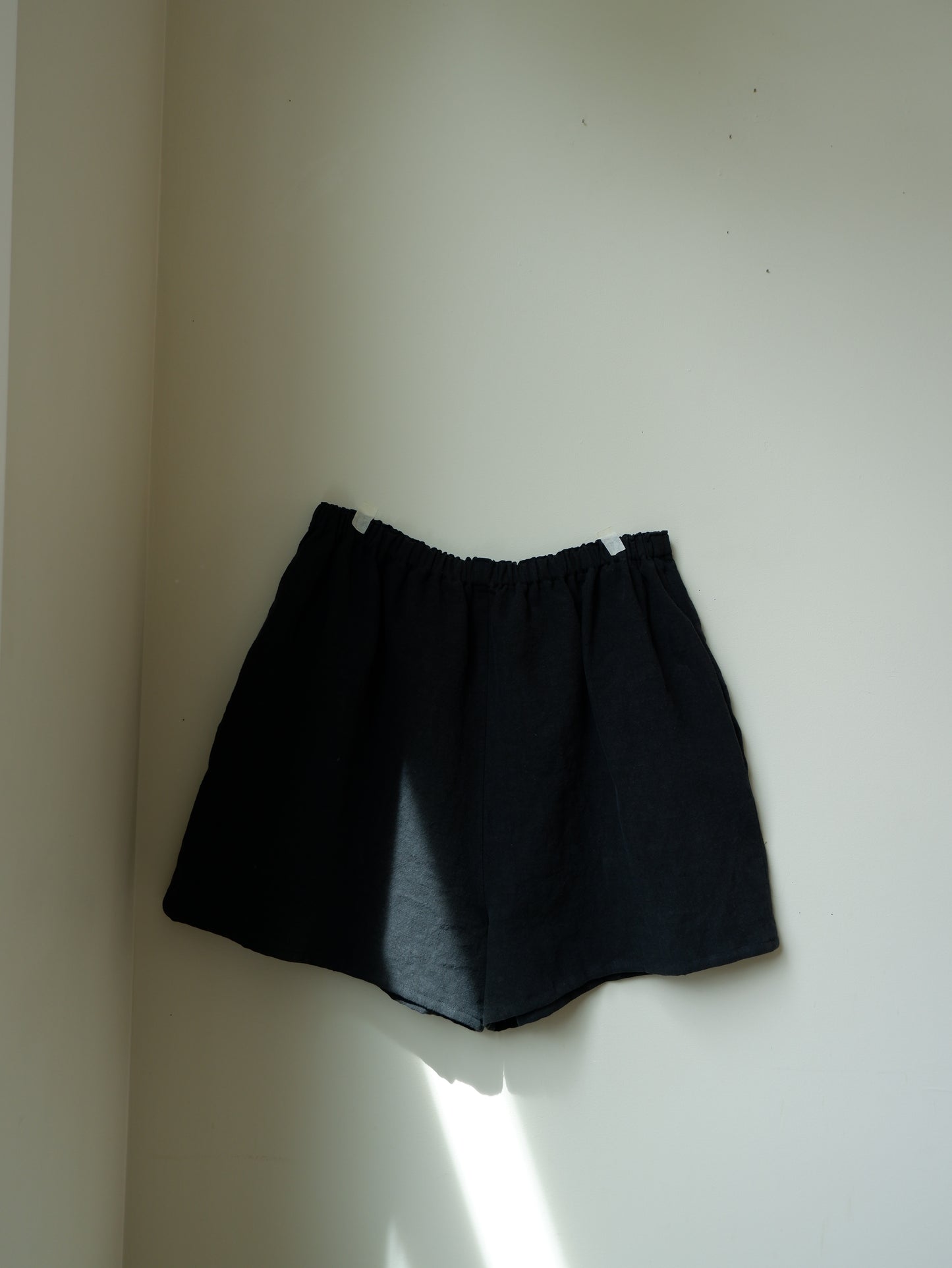 Black Linen Boxer Short | XL