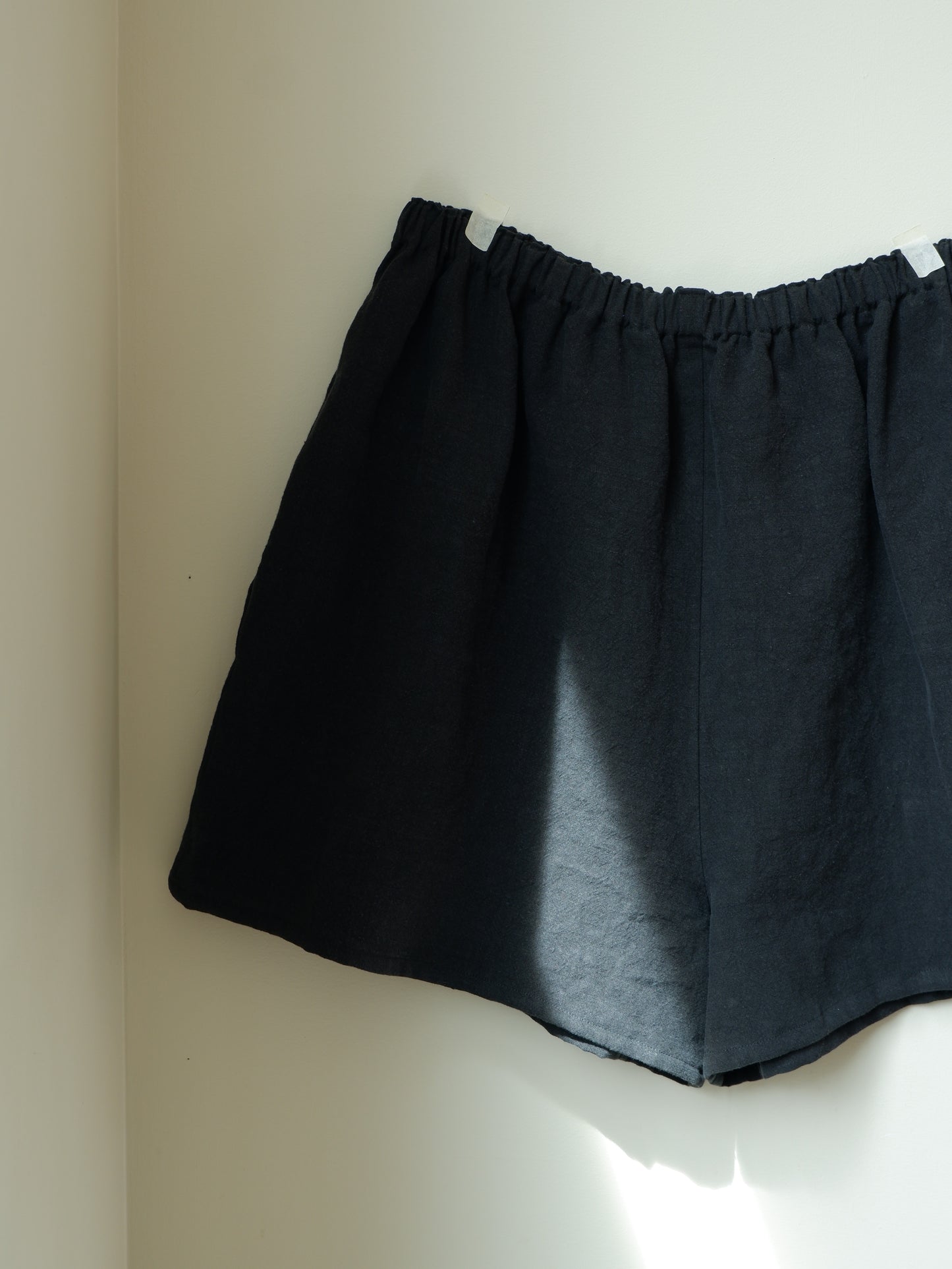 Black Linen Boxer Short | XL