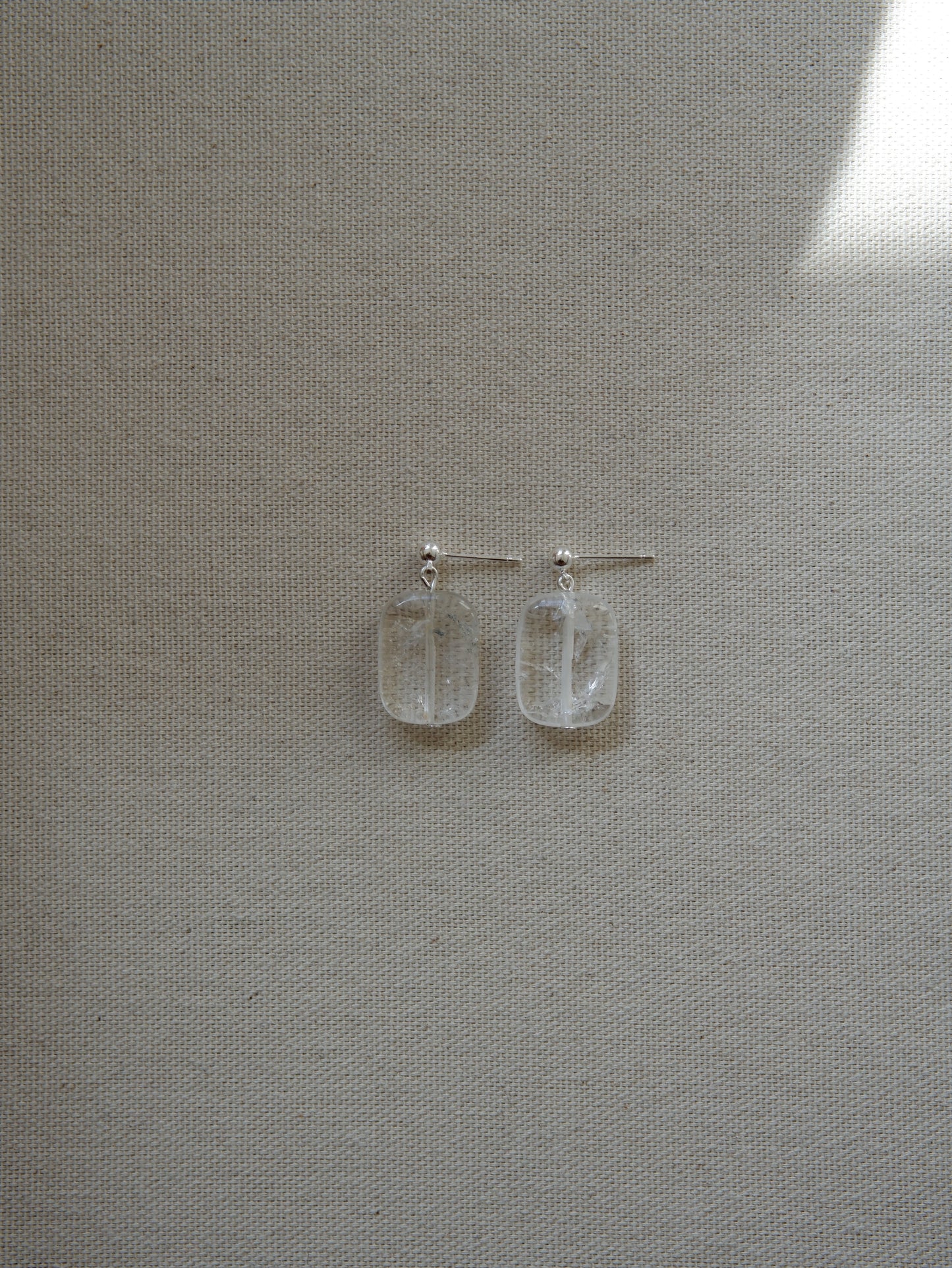 Square Quartz Studs