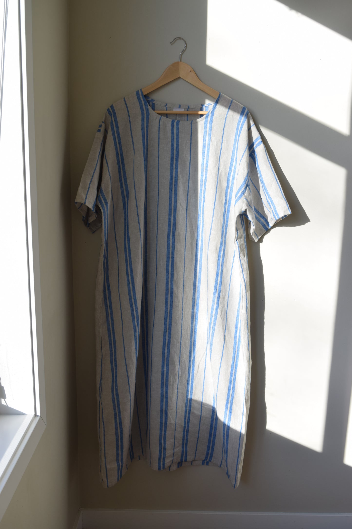 Striped Linen T-shirt Dress