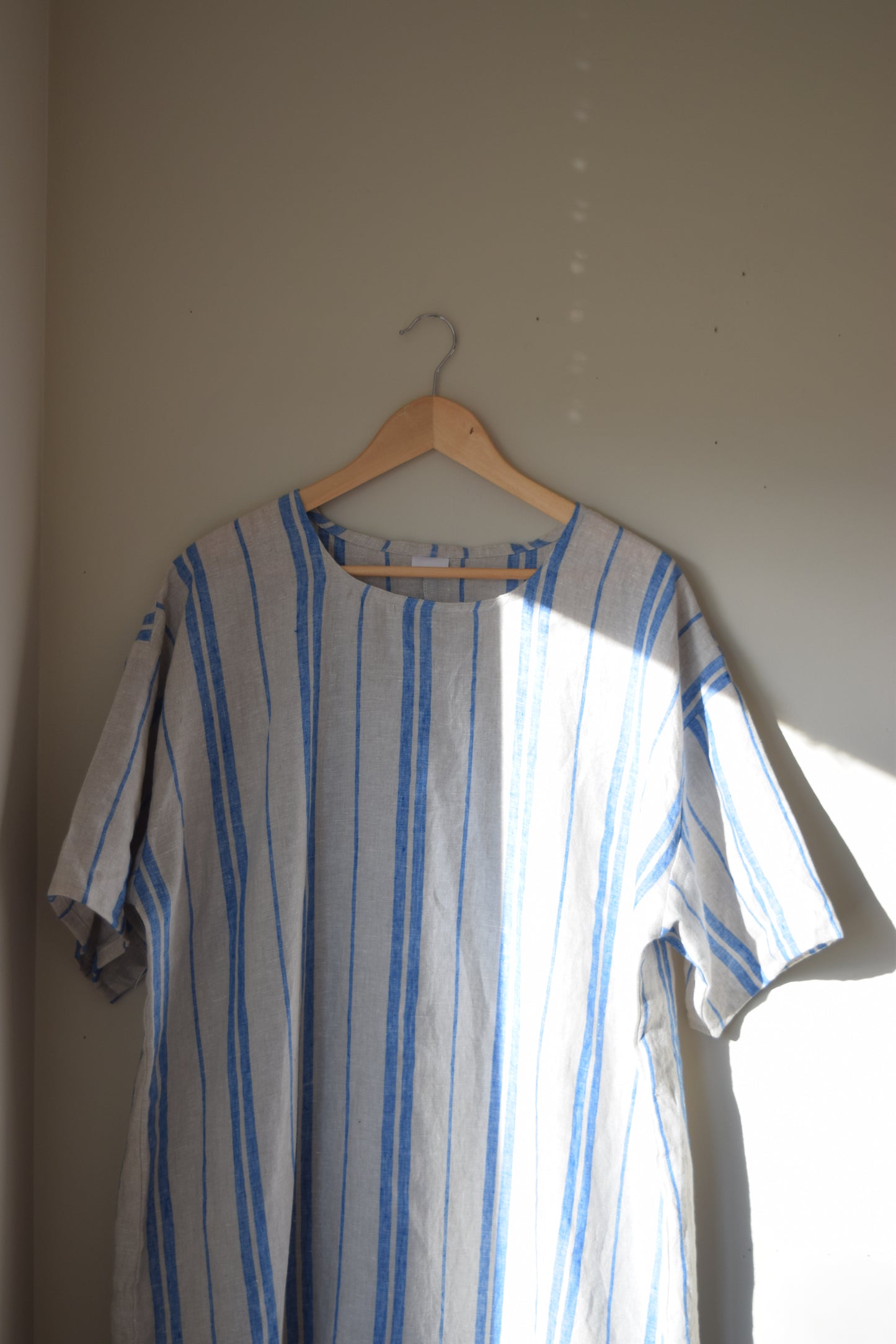 Striped Linen T-shirt Dress