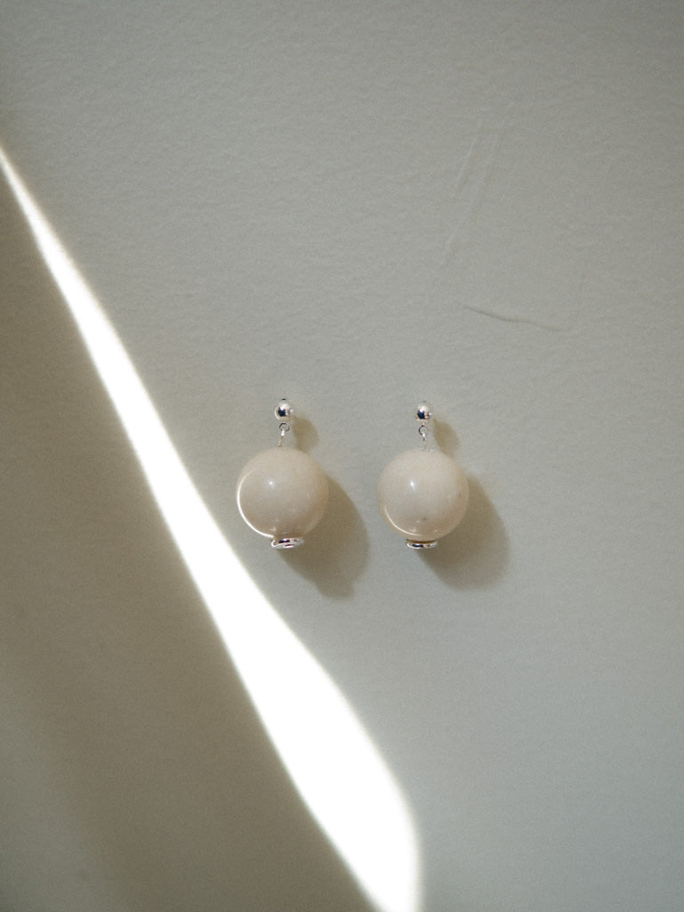 Oyster Jasper Orb Earrings