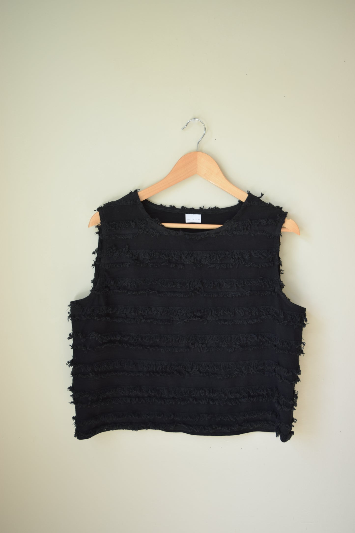 Yarn Fringed Linen Tank | Multiple Sizes