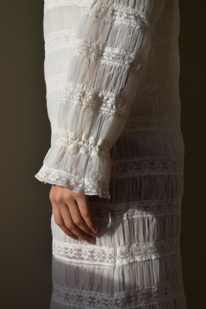 Sheer Lace Shift Dress