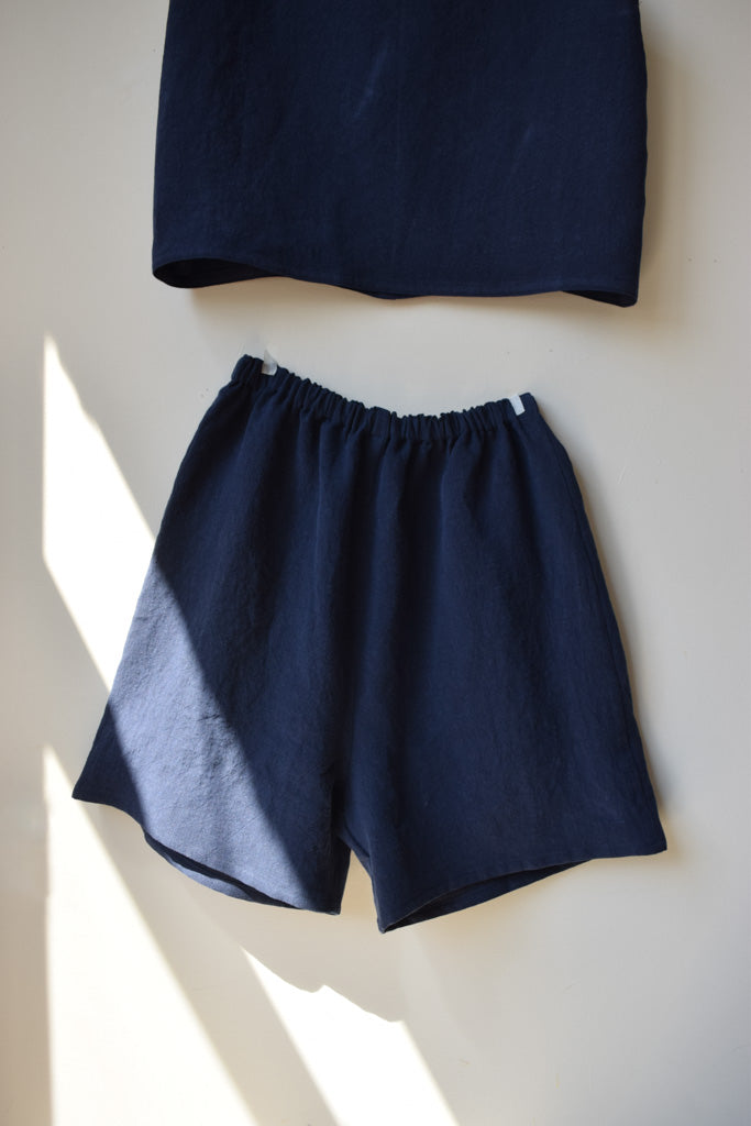 Navy Linen Set