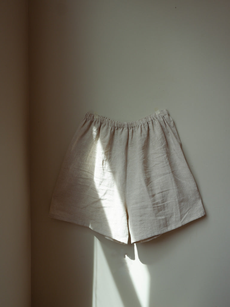 Oat Linen Boxer Short | XL