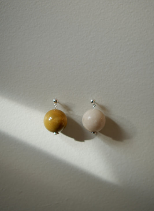 Jasper Orb Earrings