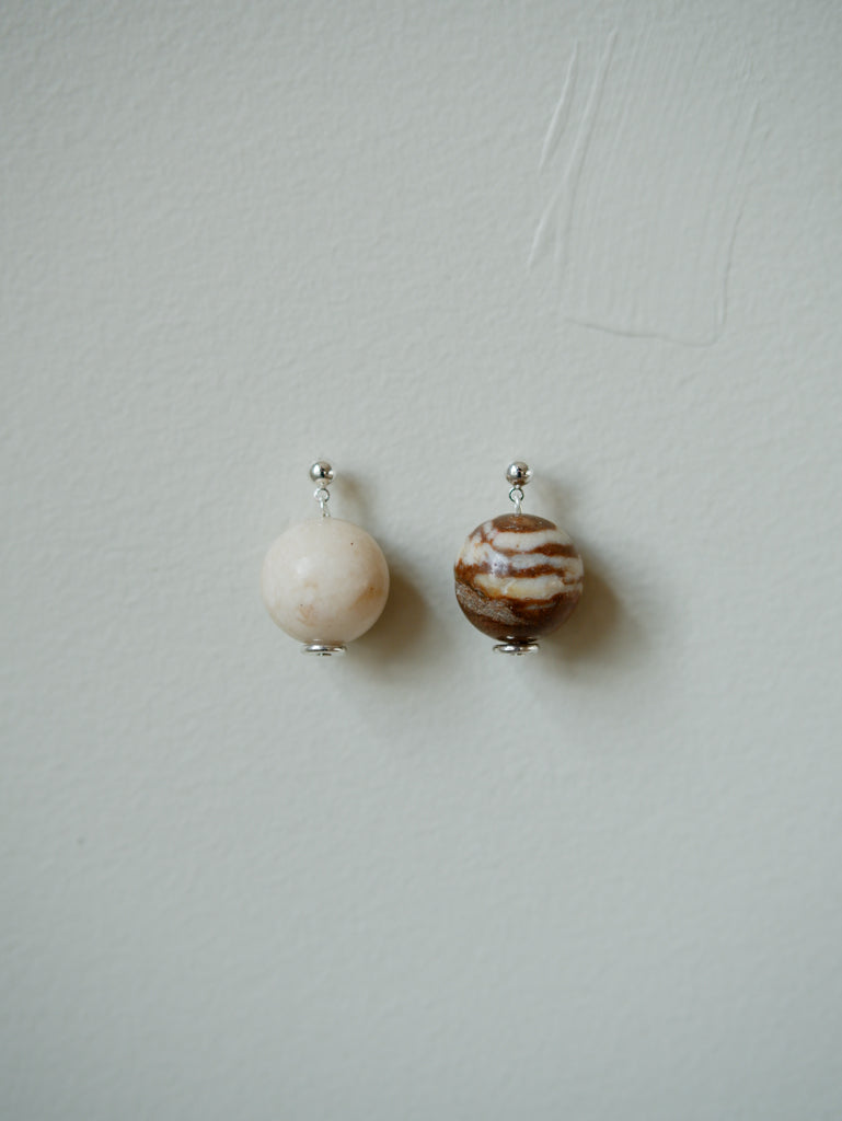 Jasper Orb Earrings.