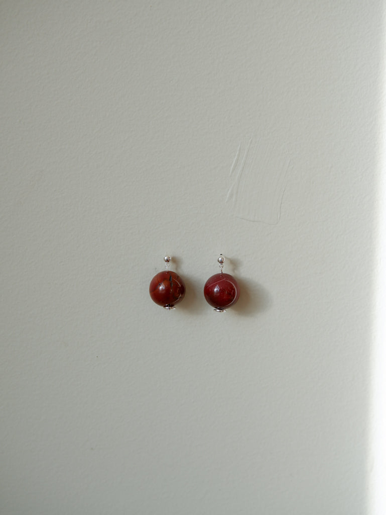 Mookaite Orb Earrings