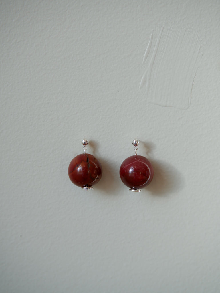 Mookaite Orb Earrings