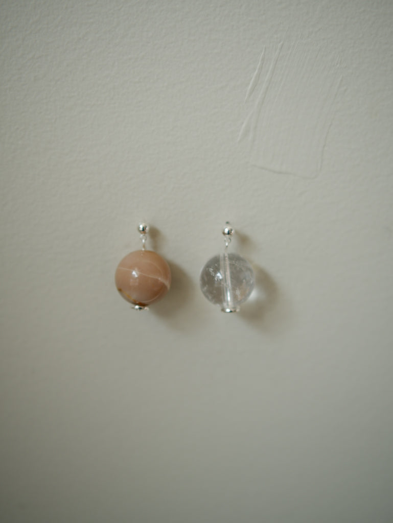 Quartz Orb Earrings