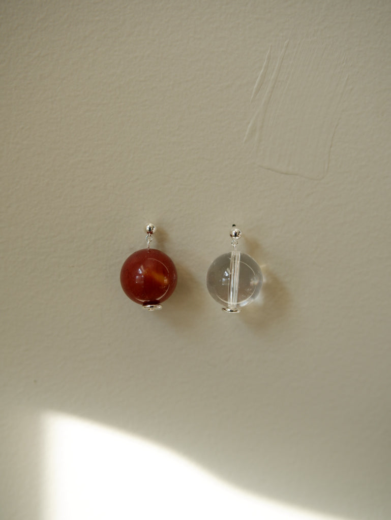 Quartz Orb Earrings