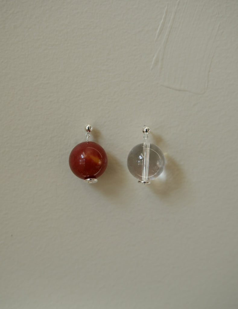 Quartz Orb Earrings