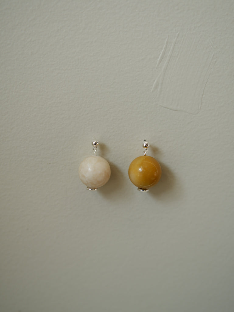 Jasper Orb Earrings