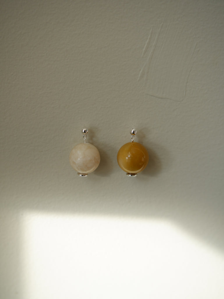 Jasper Orb Earrings