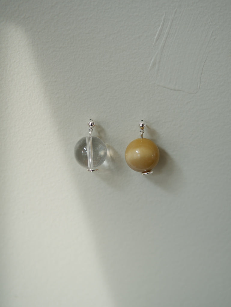 Quartz Orb Earrings