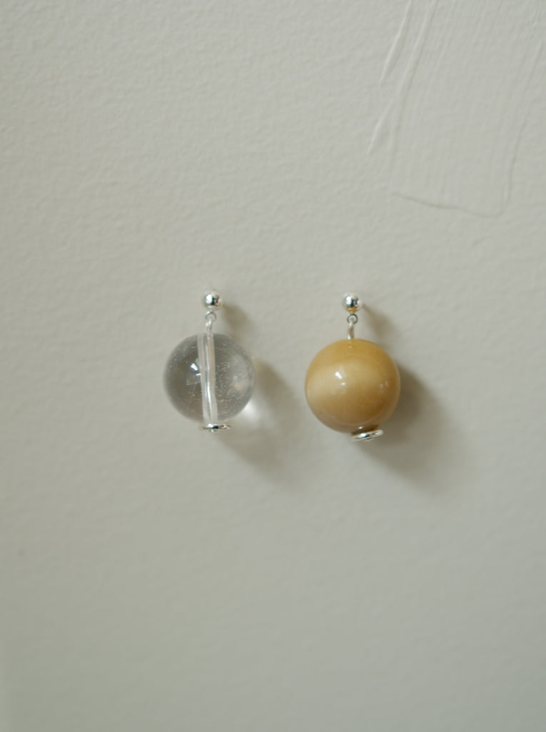 Quartz Orb Earrings