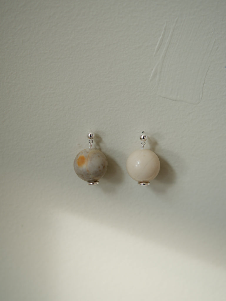 Jasper Orb Earrings