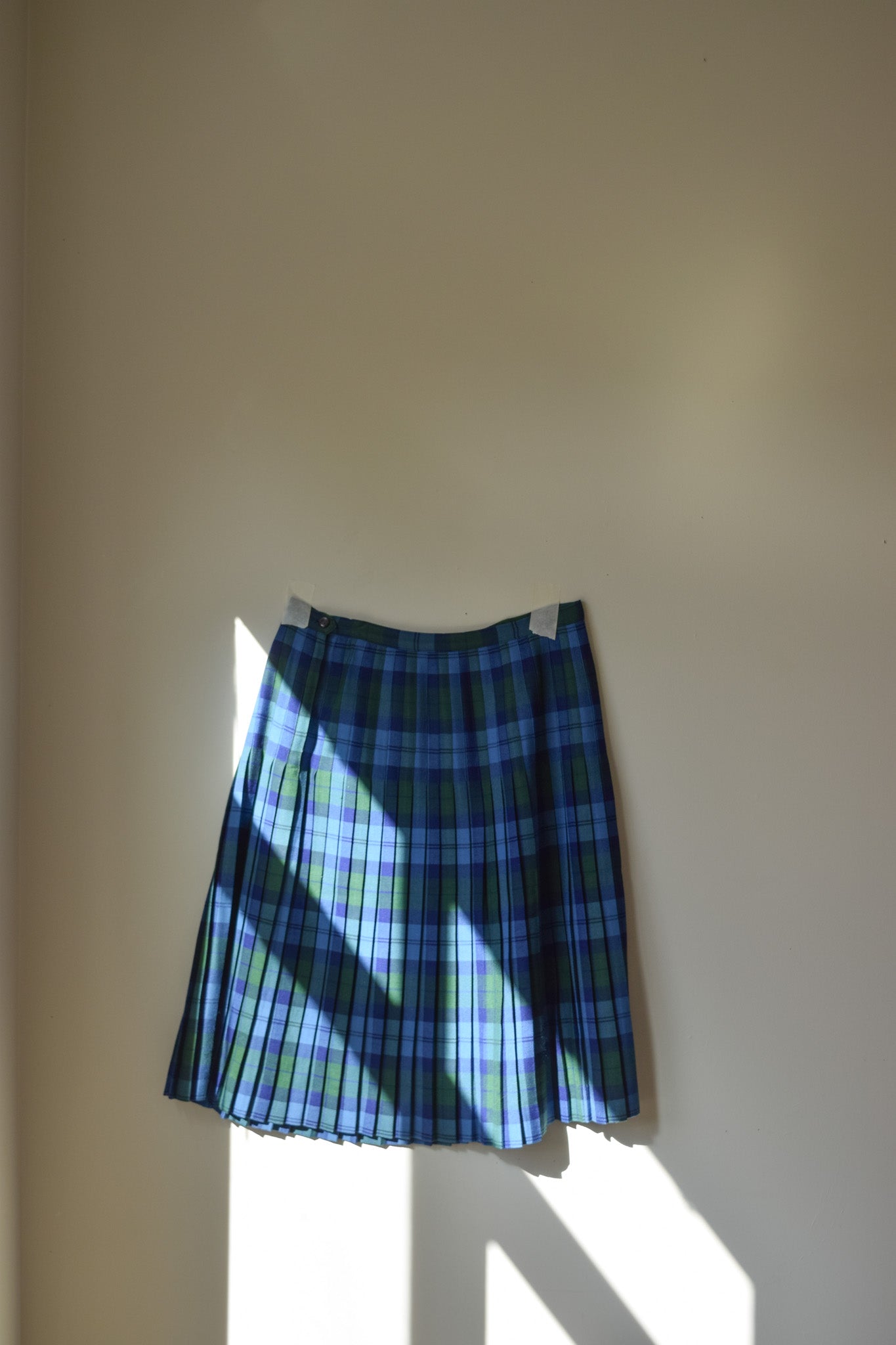 Pleated Wool Skirt