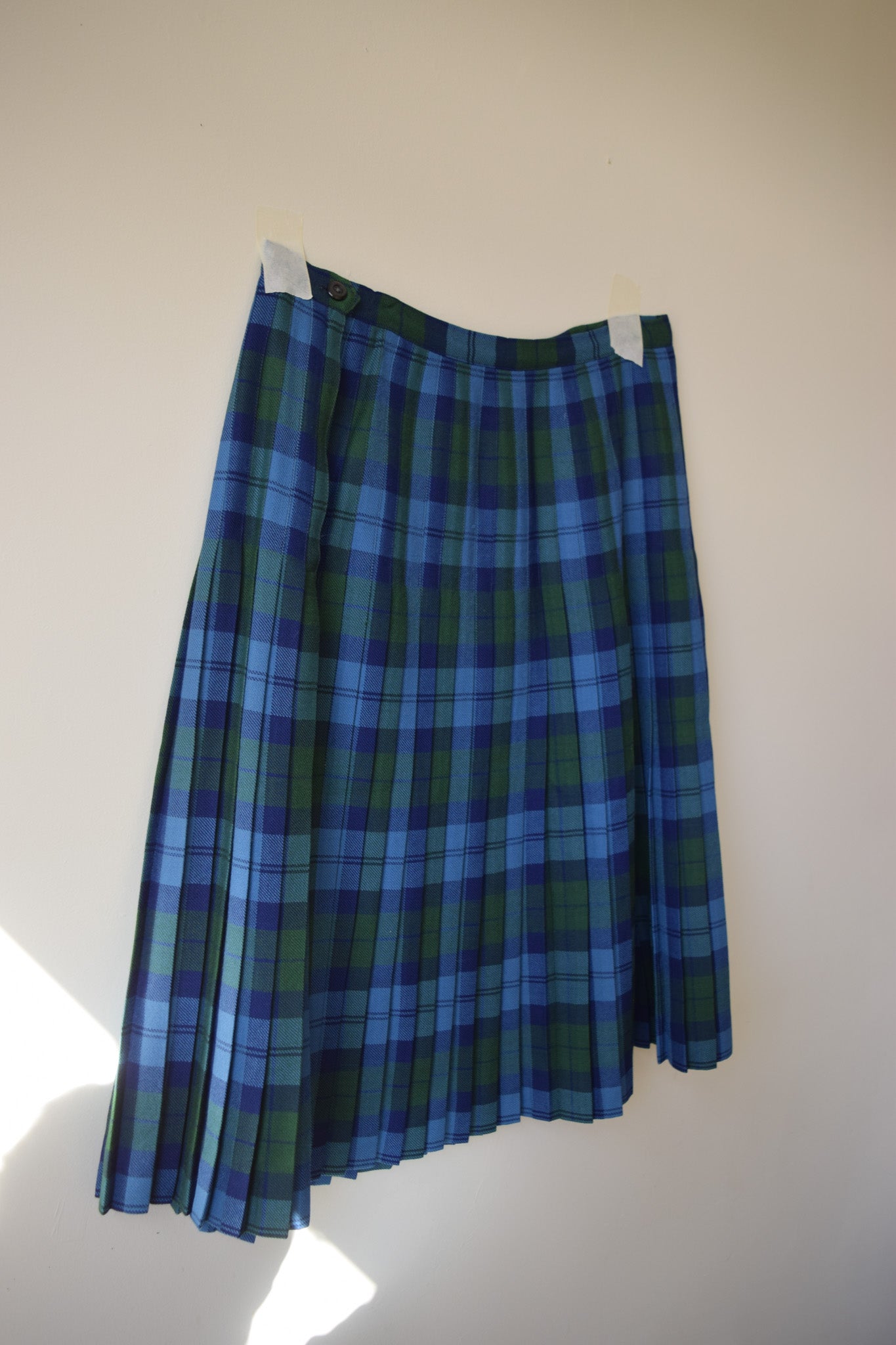 Pleated Wool Skirt