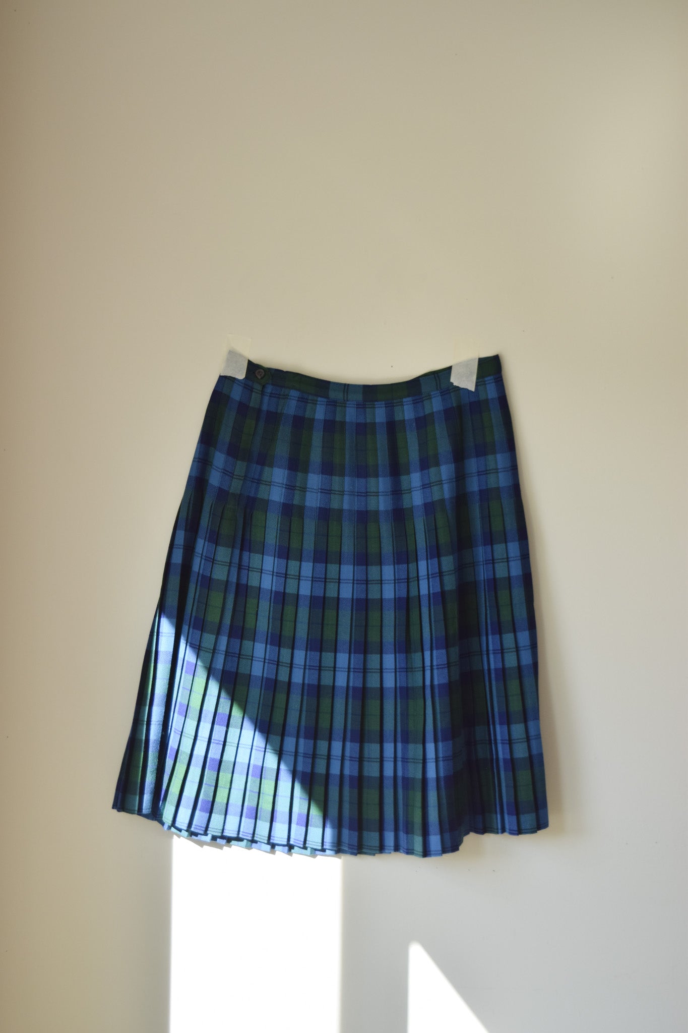 Pleated Wool Skirt