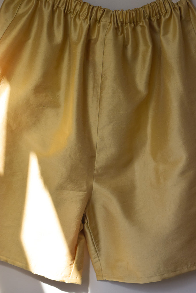 Gold Silk Boxer Short | Multiple Sizes