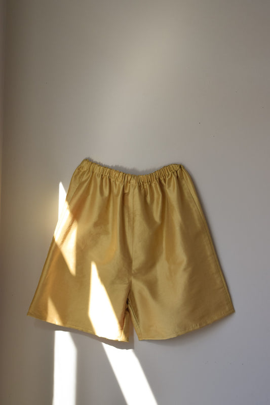 Gold Silk Boxer Short | Multiple Sizes