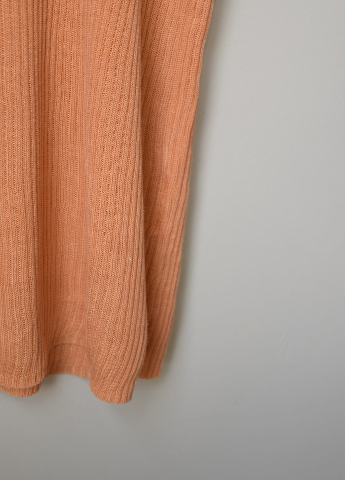 Apricot Silk Knit Turtleneck