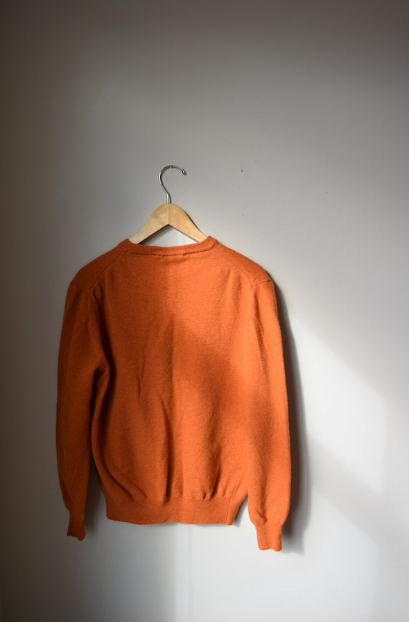 Pumpkin Wool V-neck