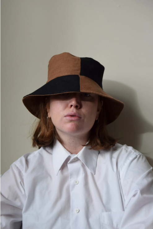 Patchwork Linen Bucket Hat